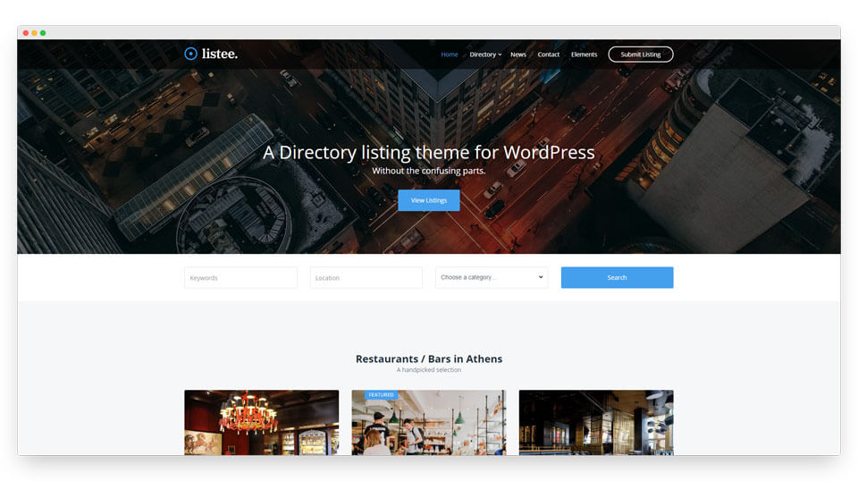 Listee WordPress Theme